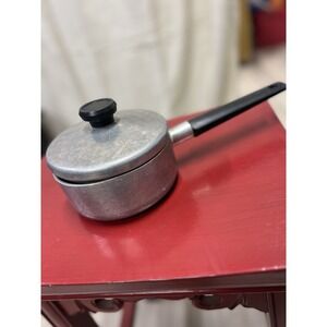 Vintage Wear-Ever USA Stainless Steel Aluminum Core 1 Qt Sauce Pan/Pot & Lid